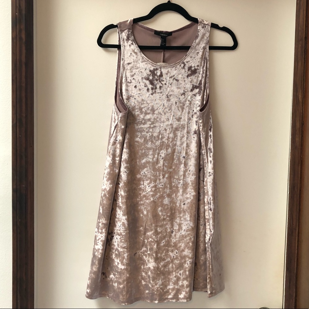 Lavender Velvet Forever 21 Dress